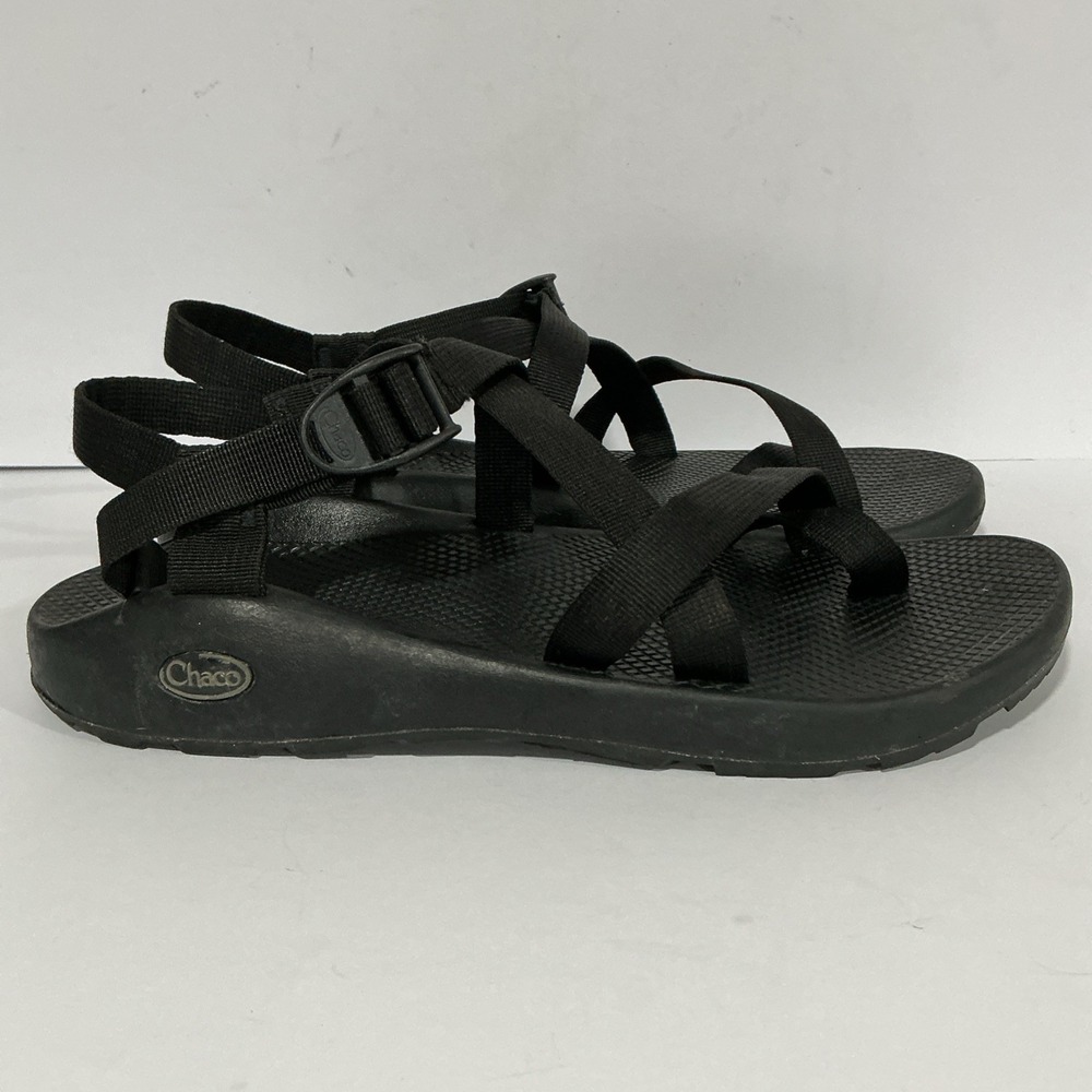 Chaco Mens Z/2 Yampa Adjustable Strap Buckle Black Comfort Sandals, Hiking, 12